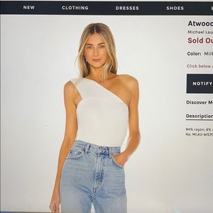 White one shoulder top
